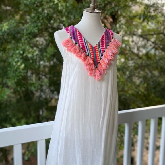 America & Beyond Tassel Dress NWT Small - Picture 6 of 14